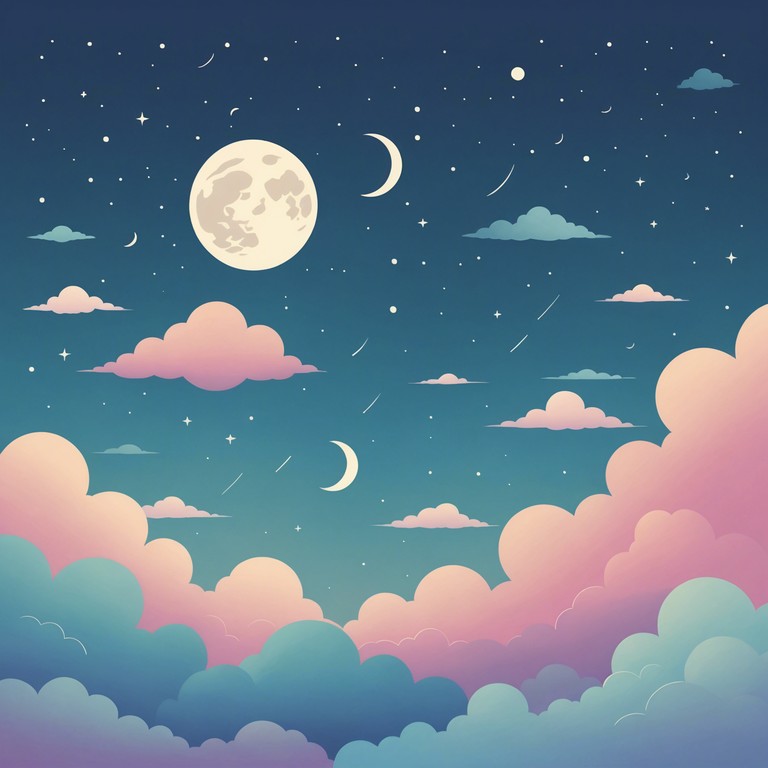 A gentle, tranquil lullaby designed to help children relax and drift into naps under a metaphorical dreamy sky. Featuring soft, melodious tunes that emulate the feeling of floating among clouds.