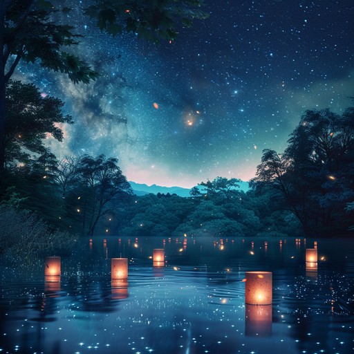 Experience an ambient jpop track with soft shamisen tones and dreamy melodies, recreating the calmness of a starry night and bringing a sense of peaceful reflection