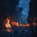 hardcore captures chaotic energetic urban fury