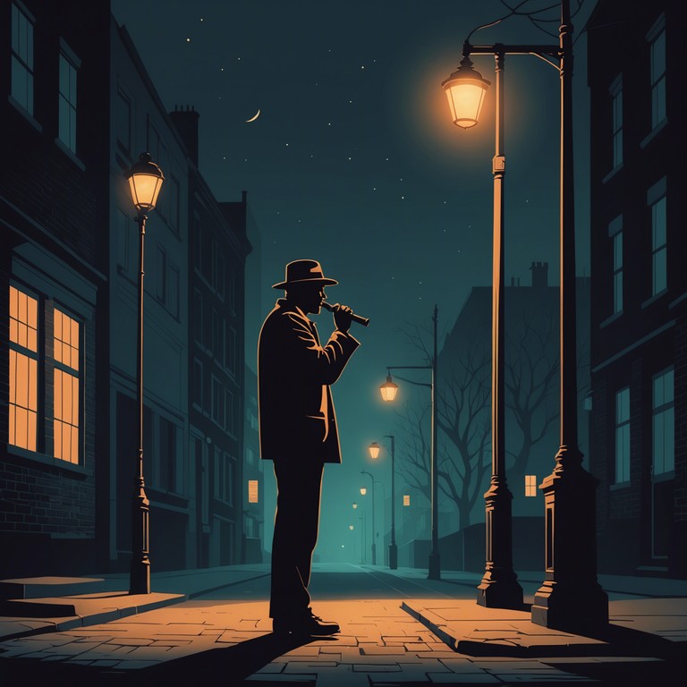 Dive into the chilling depths of echoes of berlin nights, where evocative harmonica tones blend seamlessly with the distinctive vibes of german schlager, captivating your senses and transporting you to a spooky 1930s berlin cabaret scene. Haunting yet beautiful, this musical piece leaves an eerie echo of nostalgia and intrigue.