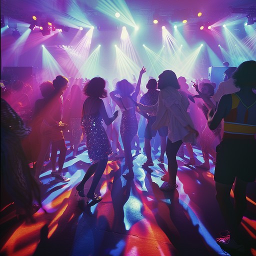 An instrumental track capturing the lively essence of disco with funky basslines, vibrant horns, and sparkling synths, perfect for dance and celebration.