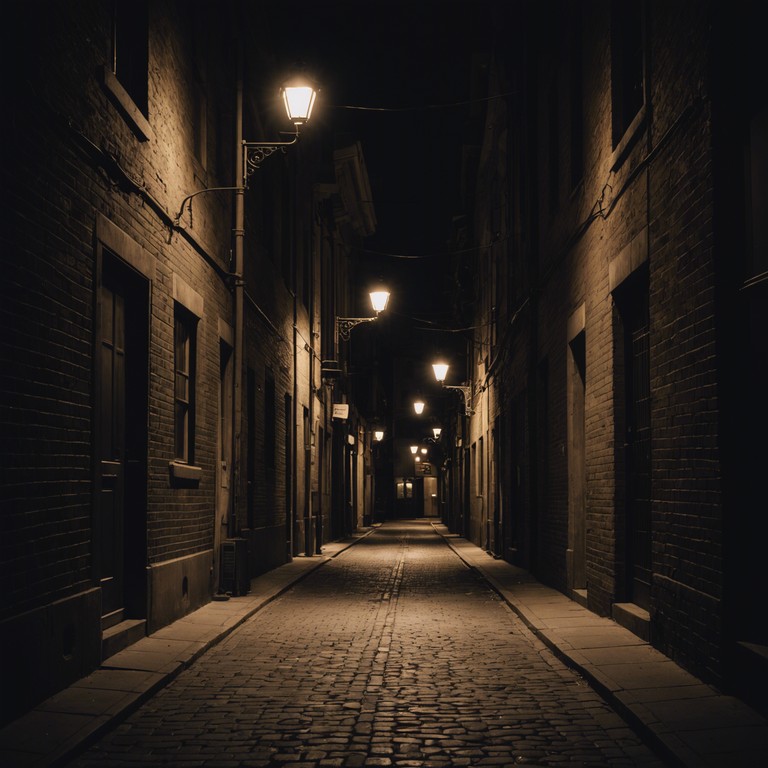 In this track, suspense meets techno as dark, pulsating beats emulate the eerie serenity of a moonlit night interrupted by mysterious creeping shadows. The composition uses repetitive electronic rhythms that build a suspenseful atmosphere, tipping into thrilling crescendos that suggest unfolding nocturnal enigmas.