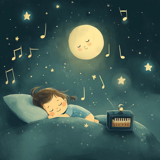 An instrumental lullaby played on a delicate music box, this piece features cheerful and tender melodies that create a serene and comforting atmosphere, perfect for bedtime rituals or moments of relaxation, helping to ease listeners into a peaceful sleep filled with pleasant dreams.