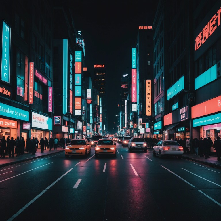 Imagine cruising through a neon lit cityscape where the night never ends. The song harnesses the energy of urban life with energetic beats and soaring melodies, perfect for a high energy night out. It evokes the sensation of freedom and joy that comes from a spontaneous city adventure.