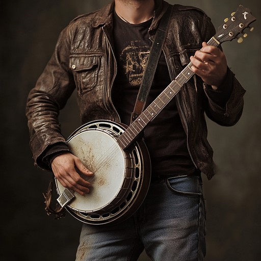 Melding traditional bluegrass instrumentation with modern rebellious undertones, this composition delivers an electrifying vibe that captures the essence of defiance and innovation in a uniquely rustic style