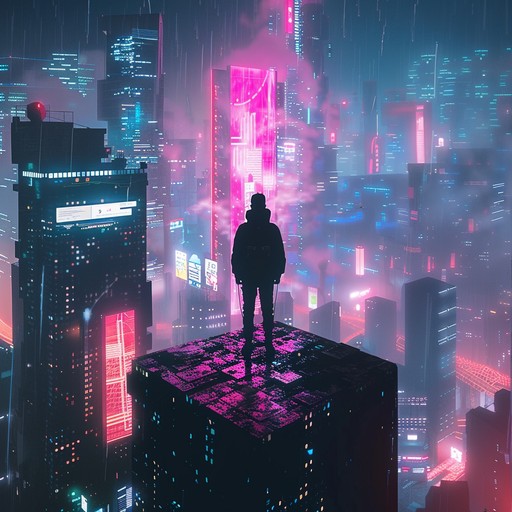 A captivating synthwave track that evokes the high speed thrill of navigating through a futuristic cyber city. With dynamic synthesizer lines and steady electronic rhythms, the music creates an urgent and heroic atmosphere, perfect for night time adventures and neon lighted escapades.