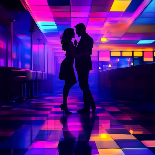 A captivating instrumental blending 1970s disco beats with sensual melodies, evoking the allure of late night dance floors bathed in neon lights.