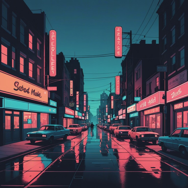 Imagine cruising through a futuristic city, the sound of your powerful electric guitar cuts through the backdrop of synth and bass, evoking a sense of danger and excitement. This track symbolizes the clash of old and new, an audial representation of neon lights reflected on gritty alleyways.