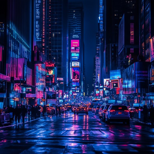 A driving beat mixed with shimmering synth melodies, capturing the electrifying pulse of city nightlife. The groove is propelled by tight percussive elements, enriched with glittering synths that bring the urban landscape to life. Perfect for a late night adventure through neon streets.