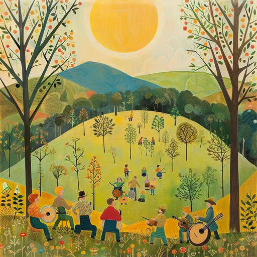 This upbeat instrumental track captures the lively and joyful essence of appalachian mountain life, featuring fast paced banjo picking and rhythmic guitar strumming. The track evokes images of sunny days and cheerful gatherings, making it perfect for creating a feel good atmosphere.