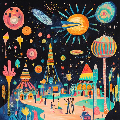 Experience a whimsical ride combining cosmic synth effects and lively carnival tunes. This upbeat and eccentric track spins you into a playful, surreal world.