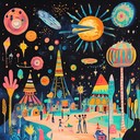 cosmic synths meet lively carnival in upbeat, playful tune