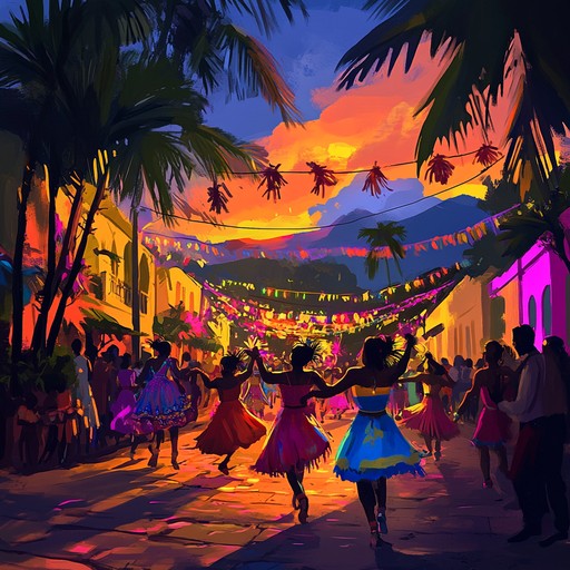 Experience a lively and rhythmic journey with vibrant cuban inspired melodies, creating a dynamic and electrifying latin jazz atmosphere that will get your feet moving and heart singing. Featuring infectious beats and groovy basslines, this instrumental track embodies the spirit of festive evenings and tropical sunsets.