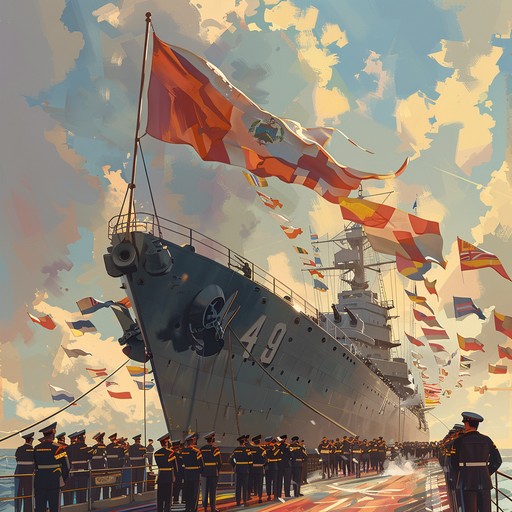 This instrumental piece captures the grandeur of the russian navy with bold brass sections, dynamic rhythms, and sweeping melodies. Perfect for invoking nostalgia and pride, it reflects historical tradition while projecting a sense of adventure and heroism.