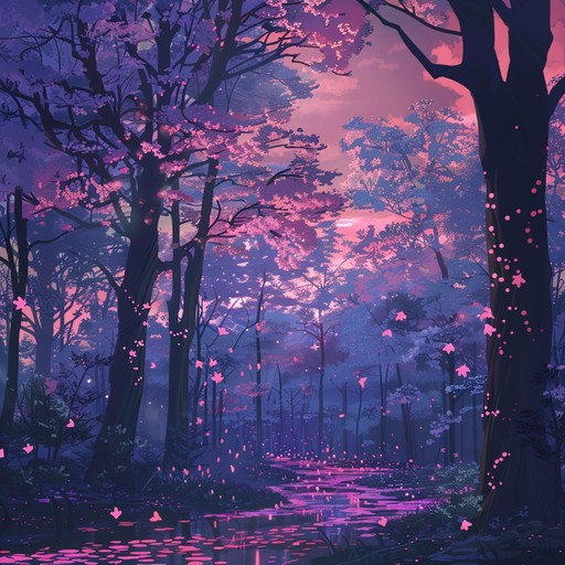 Experience a dreamy japanese night filled with floating cherry blossoms and enigmatic melodies. Ethereal synths and soft percussion transport you to a mysterious world.