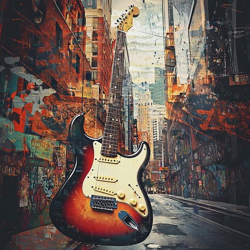 An electrifying instrumental that fuses aggressive guitar riffs with pulsating drum beats, embodying the relentless energy and gritty atmosphere of the urban jungle. The track crescendos with soaring solos and intense percussion, mirroring the heartbeat of a city that never sleeps. It's a sonic journey through bustling streets, towering skyscrapers, and the raw pulse of metropolitan life.