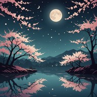 experience peace with cherry blossoms in melody