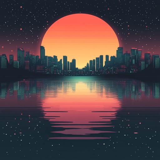 An instrumental chillwave song combining lively beats with retro synths and dreamy melodies, creating an atmosphere of breezy nights under the stars. Vibrant rhythms and ethereal soundscapes evoke nostalgia and cosmic wonder.