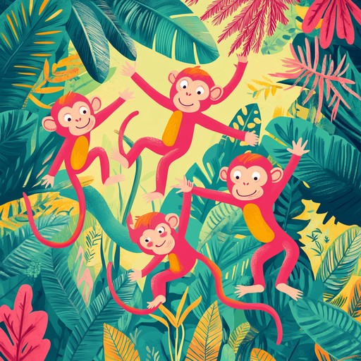 A cheerful instrumental piece blending african rhythms with playful melodies, capturing the energetic spirit of madagascar's jungle creatures. The song features traditional percussion and lively woodwind instruments, creating an upbeat atmosphere that invites listeners to dance and smile.