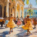 vibrant afro cuban rhythms evoke spirited, carefree summer festivals.