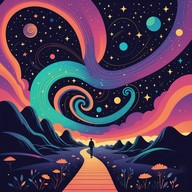 travel the stars with psychedelic style and flair