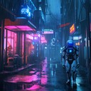 spooky synths paint desolate cyberpunk cityscape