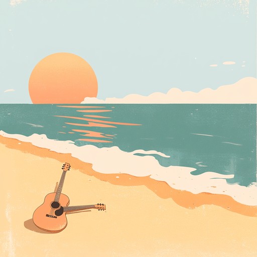 An uplifting instrumental bossa nova piece with cheerful melodies, smooth rhythm, and a breezy atmosphere evoking sunny days at the beach.