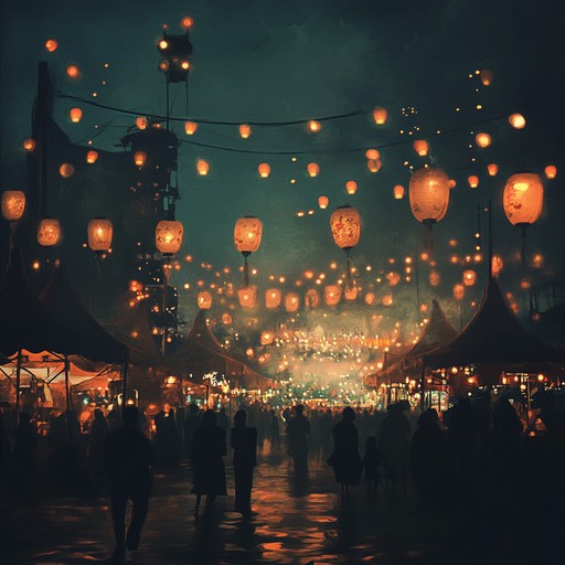 Dive into a captivating mambo piece where haunting rhythms intertwine with enigmatic melodies, creating an alluring and mystical atmosphere. The composition carries the listener through a night carnival filled with shadowy figures and glowing lanterns, eliciting a sense of wonder and unease.