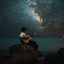 a soulful guitar melody expressing love beneath starlit skies.