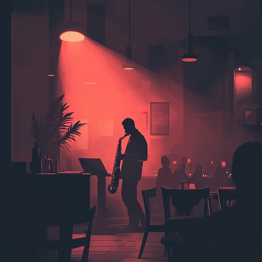 An enigmatic jazz piece featuring velvet saxophone melodies that flow with smooth, soulful harmonies, encapsulating the mystery of a midnight ambiance. This composition is perfect for introspective moments with its lush, nocturnal charm.