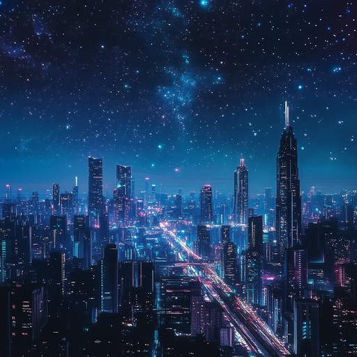 Embark on a sophisticated journey through a night sky illuminated by jazzy, ethereal elements. This track combines intricate saxophone solos with ambient textures that evoke feelings of awe and tranquility.