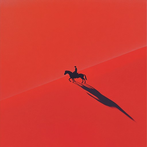 Envision a solitary rider traversing the vast, empty plains as dusk settles in. The sun dips below the horizon, adding an air of poignant isolation to the barren landscape. The instrumental track reflects the deep sense of loneliness and tranquil reflection inherent in the scene.