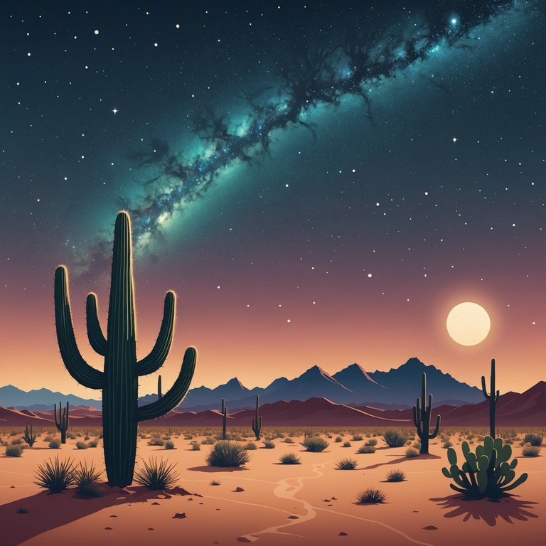 An ode to the inspiring, boundless night skies of the western deserts crafted with joyful melodies and a heartwarming tune. It projects the grandeur of the wild west, evoking feelings of freedom and serenity under the vast, star filled skies.