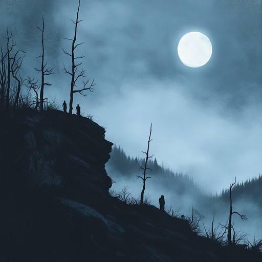 A delicate bluegrass piece where eerie whispers intertwine with spectral echoes. Banjo plucking under the moonlight brings out a haunting ambiance, conjuring visions of spirits dancing in the appalachian fog. This track captures the raw essence of a bygone era, evoking the supernatural mystery of lonely mountain nights.