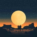 a mesmerizing melody evoking love beneath exotic night skies