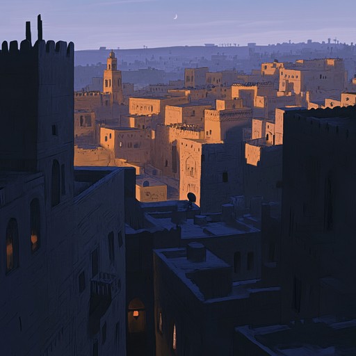 An instrumental composition that combines traditional middle eastern sounds with modern ambient elements, invoking a brooding atmosphere that transports listeners to the solitude of endless sand dunes.