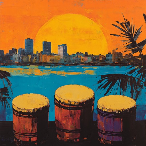 A lively instrumental piece blending afro cuban percussion and vibrant melodies, capturing the exuberance of dancing at sunrise in havana. With congas and horns creating an uplifting atmosphere, it brings listeners into a euphoric celebration.