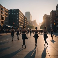 playful melody, traditional urban morning