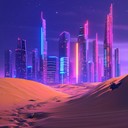 futuristic cyberpunk instrumental blending exotic melodies and rhythms