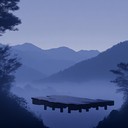 soothing marimba, atmospheric depth creates calm