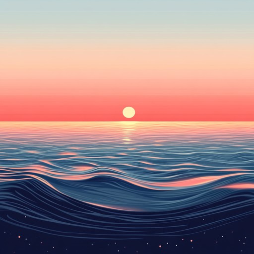 A calming instrumental dub piece that blends deep basslines with serene echo effects and mellow grooves, creating a soothing and immersive atmosphere reminiscent of peaceful seaside sunsets