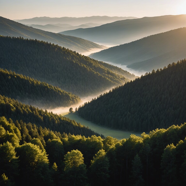 As the day commences, light filters through, casting long shadows and illuminating paths once hidden. The piano and strings in tandem invite the listener into a landscape of renewal and optimism, perfectly capturing the essence of a new day's promise.