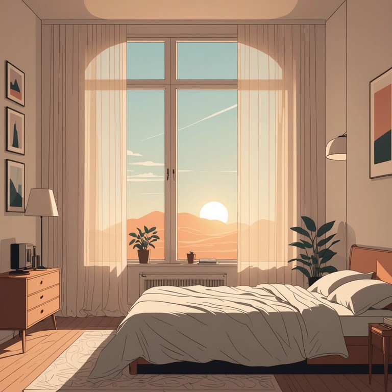 This track features the soft, melodious sounds of an acoustic guitar, perfectly capturing the essence of a tranquil morning. The music slowly builds, creating a soothing ambiance that helps listeners start their day with positivity and peace. Ideal for accompanying quiet, reflective moments or serving as a gentle wake up call.