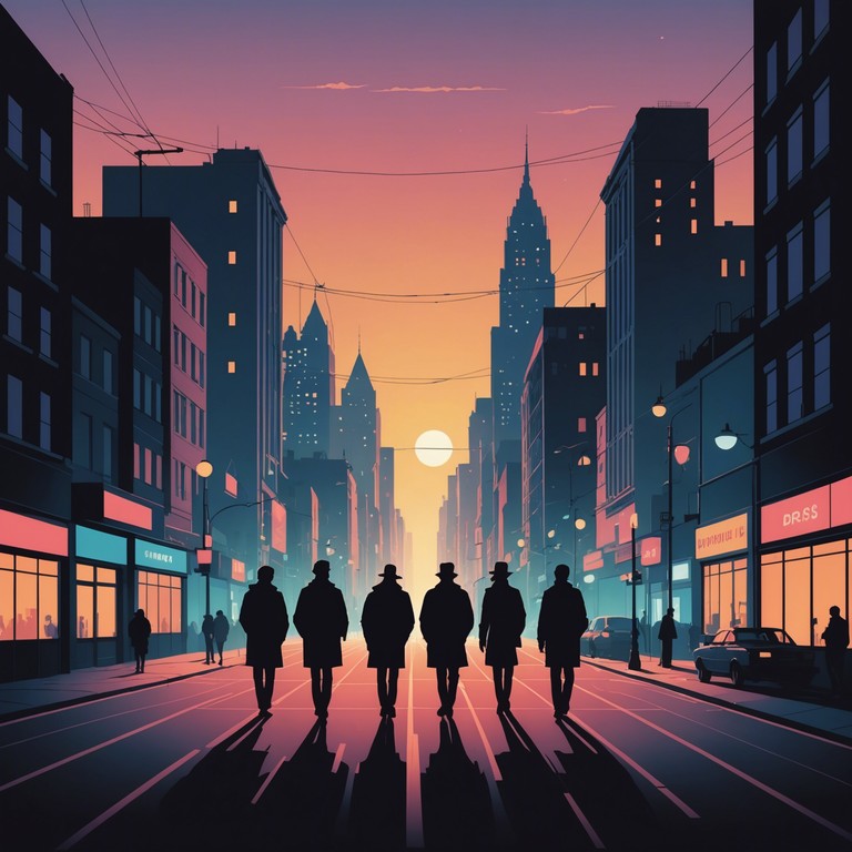 Venture into the heart of the city as night falls, revealing a pounding energetic rhythm that mirrors the unpredictable nature of urban existence. The track pulses with life, driving forward with relentless energy and a touch of darkness.