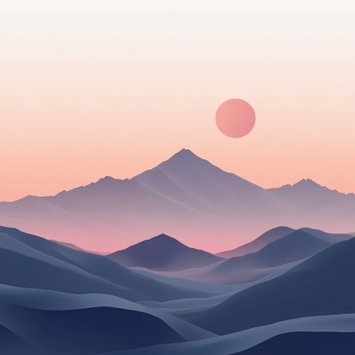 Experience a soothing musical path where gentle guitar harmonies meet traditional indian raga, creating a peaceful and reflective atmosphere inspired by majestic mountains.
