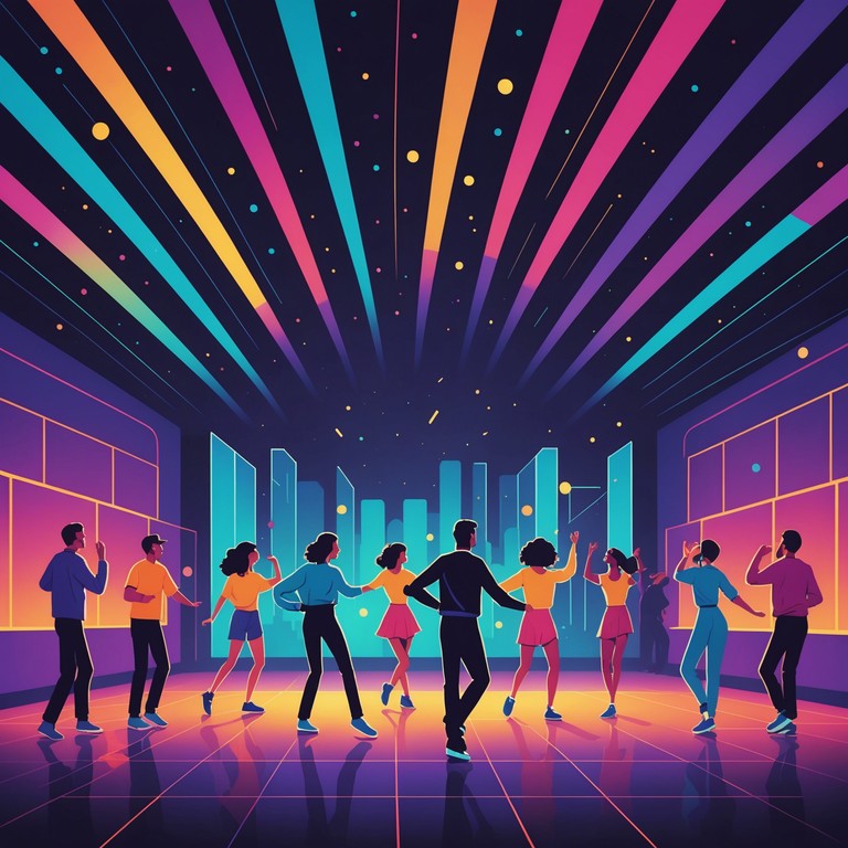 A night out captured in a song, with lively bass and rhythmic house beats commanding you to dance. The perfect sound to light up the neon dance floors and fuel a night of carefree joy.