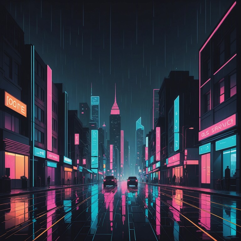 In a city that never sleeps, amidst towering neon lights, subtle synth waves meld with airy vocals to evoke the feeling of wandering through rain kissed streets at midnight. The song captures the intimate essence of solitude in urban vastness.