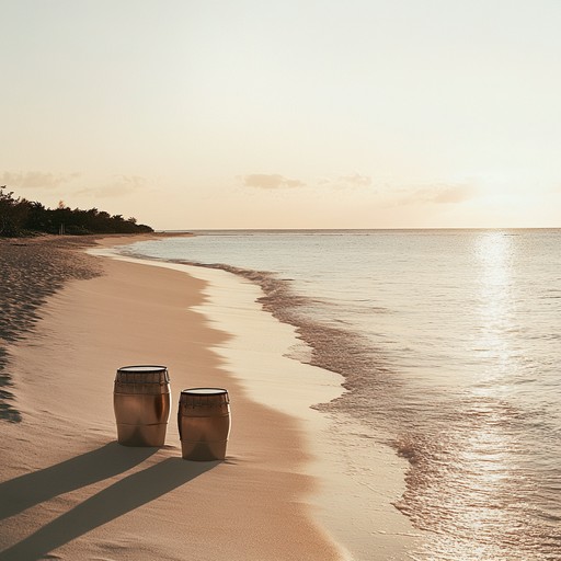 Experience the calming waves of a tropical evening glow, where the soothing calypso rhythms gently roll like the ocean tides. The steel drums provide a melodic backdrop, offering a serene escape, perfect for unwinding and embracing the tranquil island life.