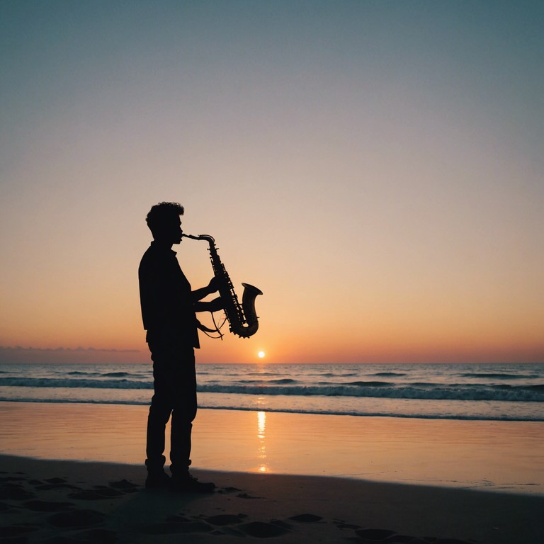 This soothing cumbia track captures the essence of a serene evening by the ocean. Gentle rhythms combine with subtle melodic flares, creating a backdrop perfect for unwinding after a long day. The piece seamlessly blends traditional cumbia percussion instruments with a mellow, sax heavy melody, encouraging a deep sense of relaxation and nostalgia.