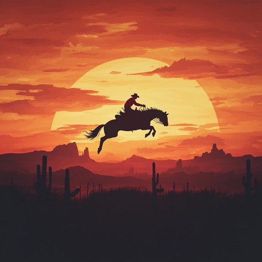 This track captures the essence of a rodeo showdown with dynamic banjo riffs, rhythmic clapping, and powerful drum beats. It’s an energetic country tune infused with a thrilling western flair, fitting for grand adventures and heroic escapades.